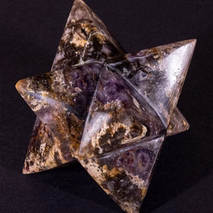 Merkaba d’Améthyste à Chevrons