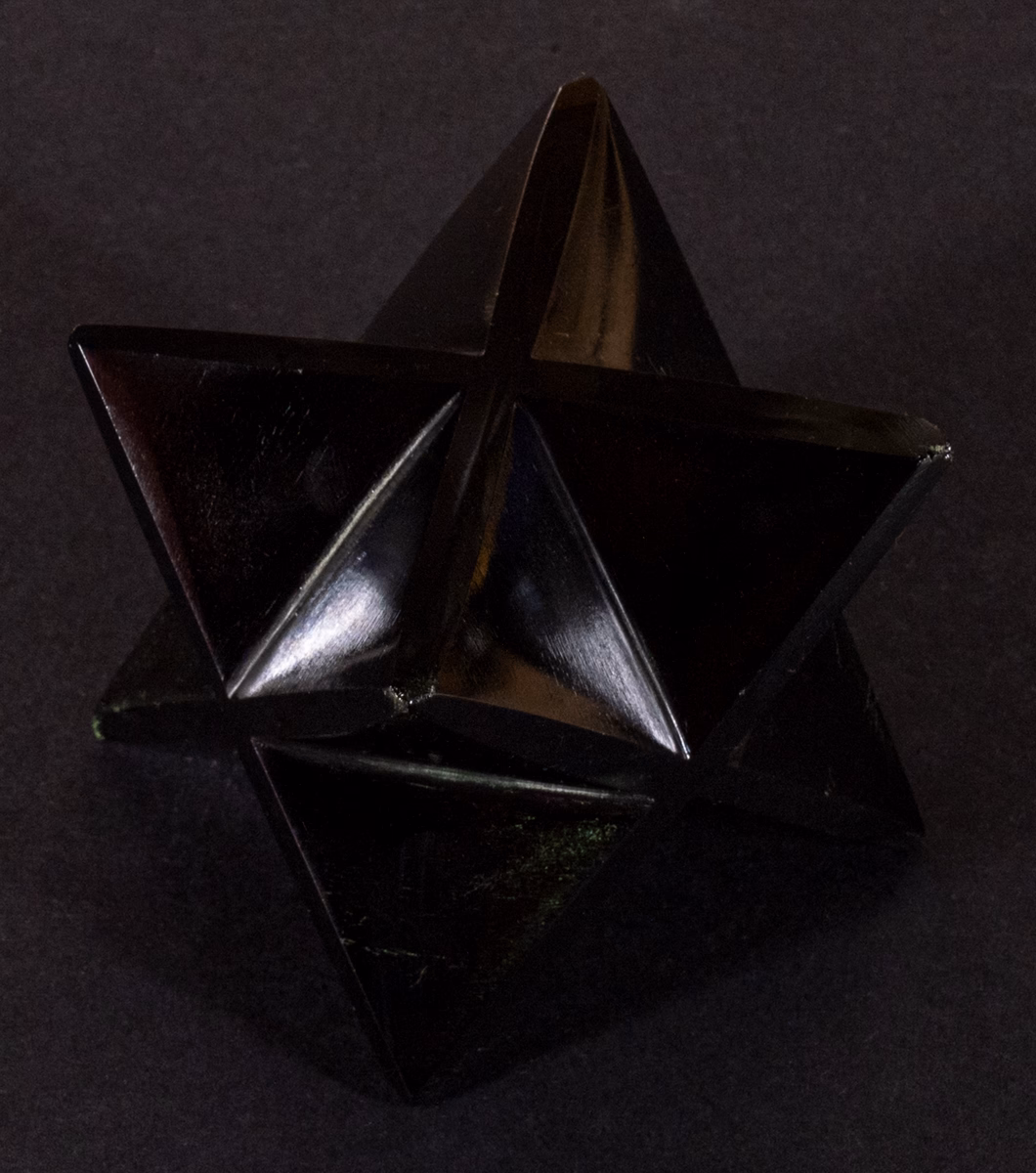 Merkaba d'Obsidienne pour la radionique et la purification