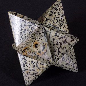 Merkaba en Jaspe dalmatien