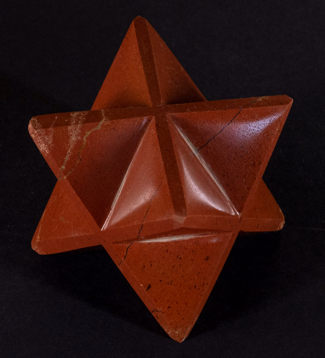 Merkaba de Jaspe Rouge pour la radionique et la méditation
