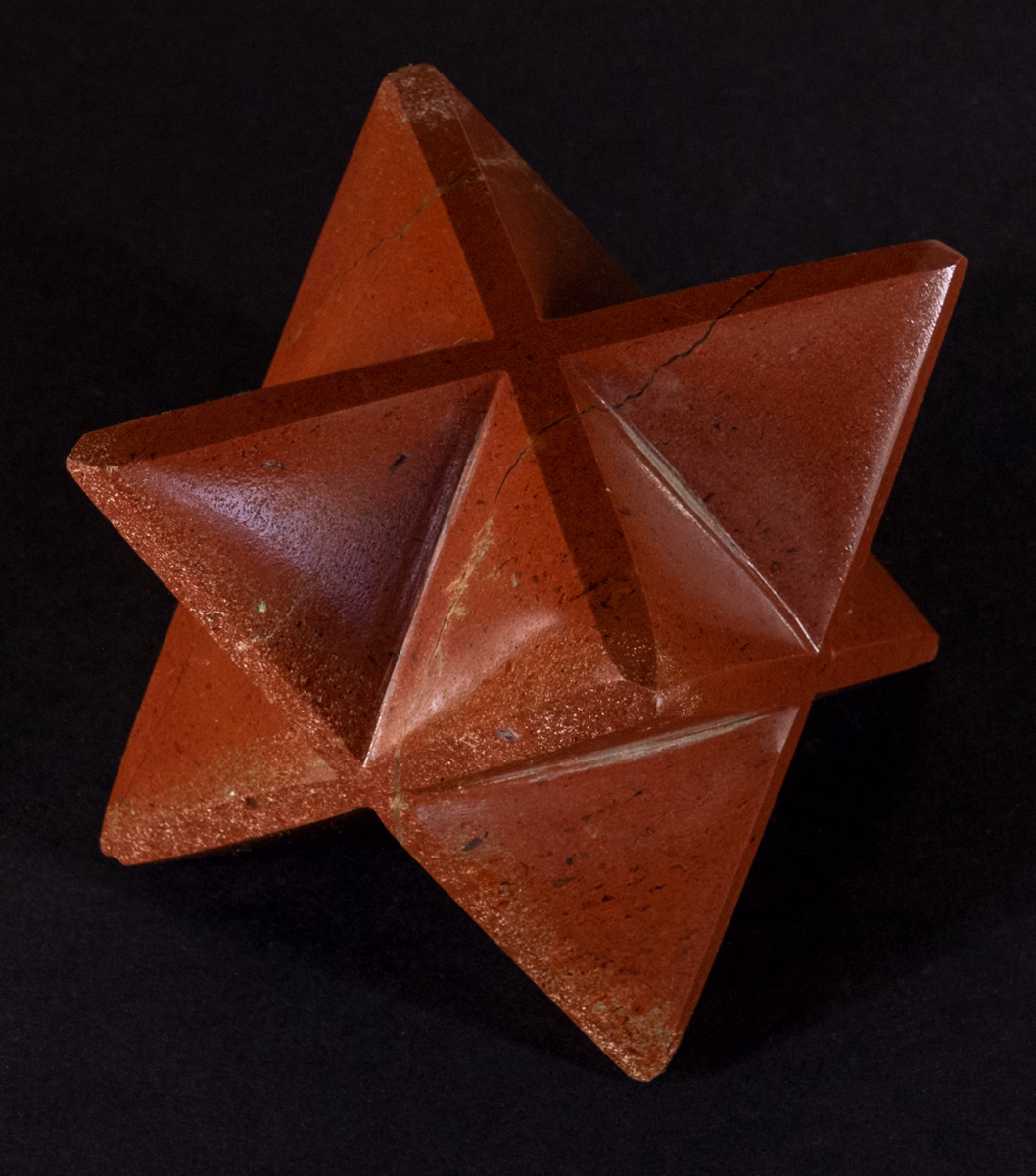 Merkaba de Jaspe Rouge pour la radionique et la méditation