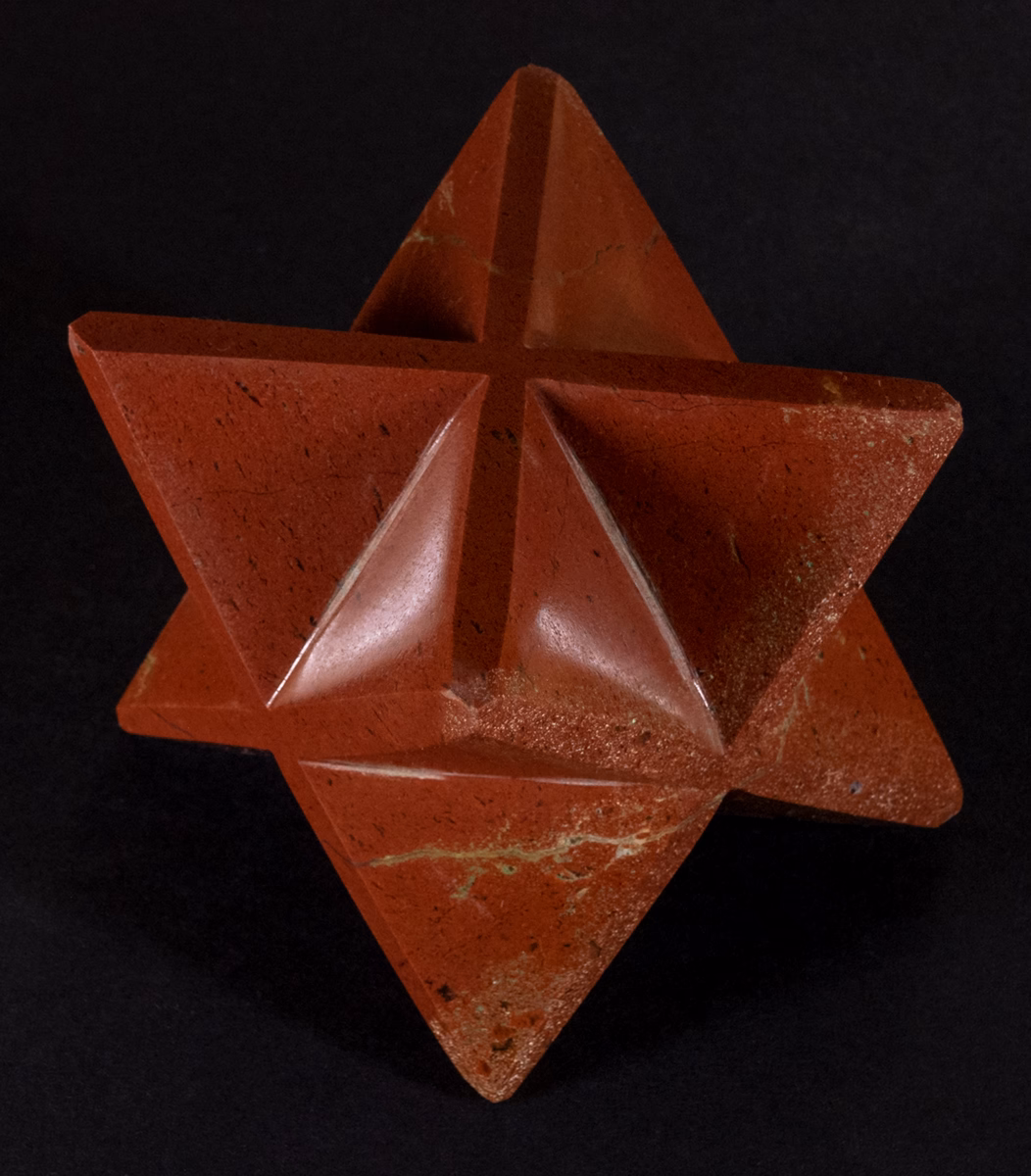 Merkaba de Jaspe Rouge pour la radionique et la méditation