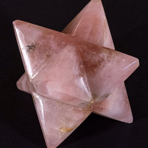 Merkaba en quartz rose