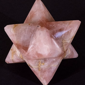 Merkaba en quartz rose